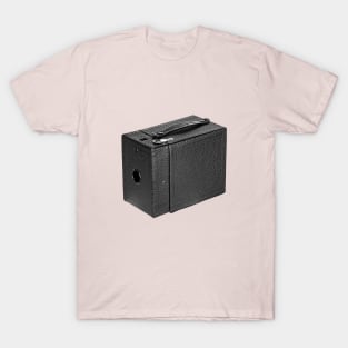 Vintage 1930s Box Camera in B&W T-Shirt